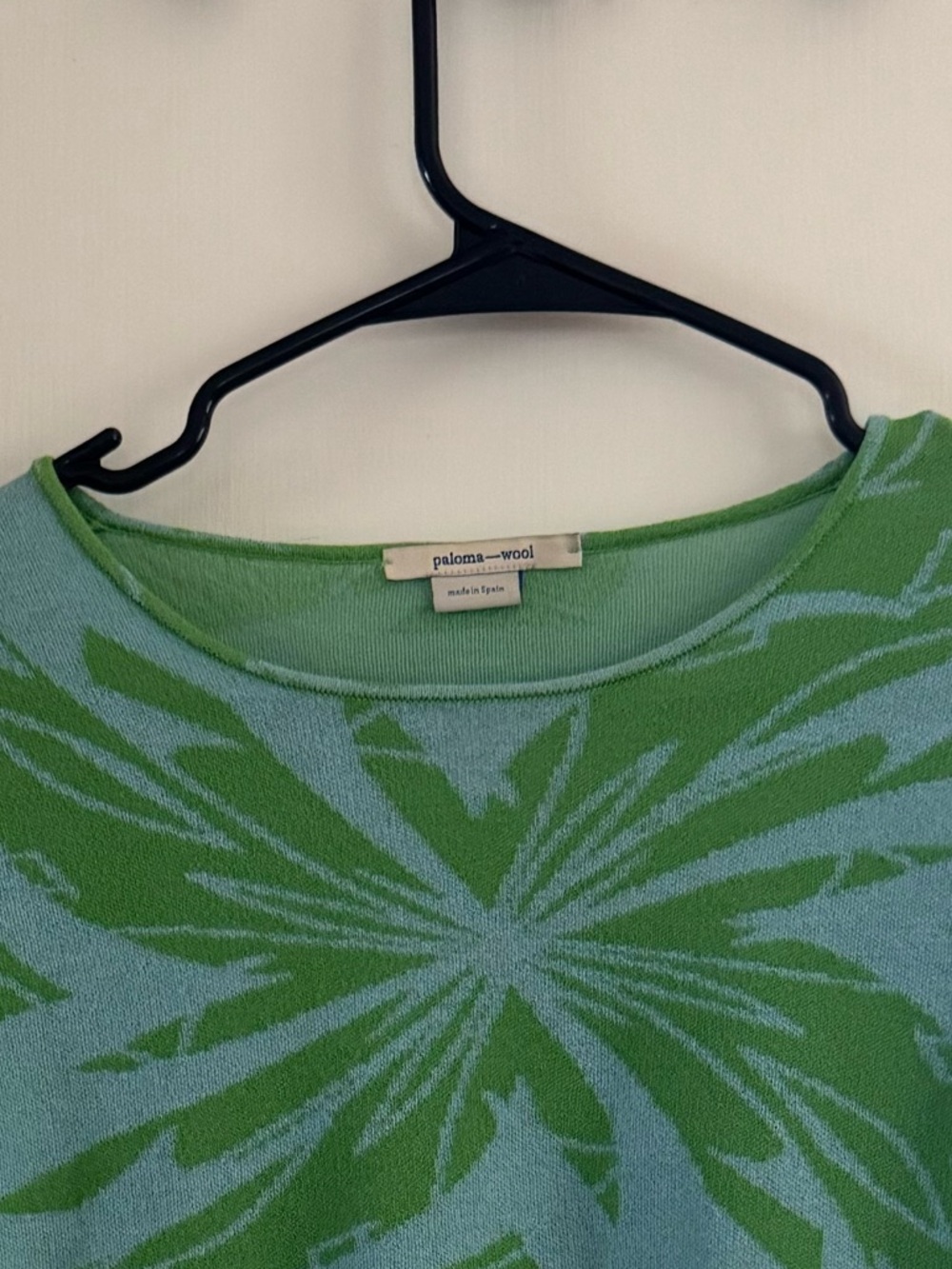 Paloma Wool Blue and Green Long Sleeve Graphic Tee - Picture 2 of 5